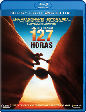 carátula frontal de 127 horas + DVD gratis + Copia digital