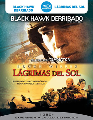 carátula frontal de Pack Black Hawk Derribado + L�grimas del Sol