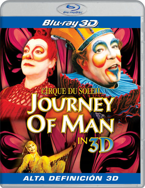 carátula frontal de Cirque du Soleil: Journey of Man en 3D