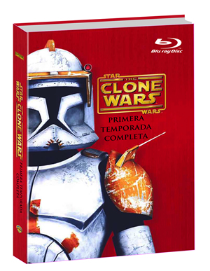 carátula frontal de Star Wars: The Clone Wars Temporada 1 + Libro
