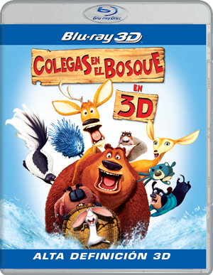 carátula frontal de Colegas en el bosque Blu-ray 3D