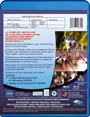 carátula trasera de IMAX - Lobos