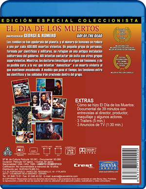 carátula trasera de El da de los muertos: Edicin especial