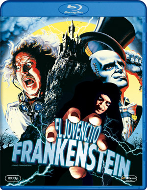 carátula frontal de El jovencito Frankenstein
