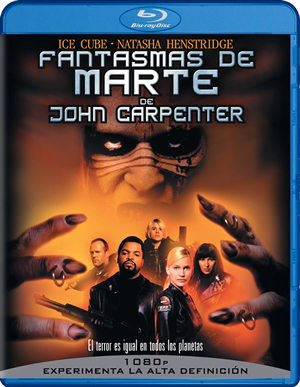 carátula frontal de Fantasmas de Marte de John Carpenter