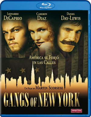 carátula frontal de Gangs of New York