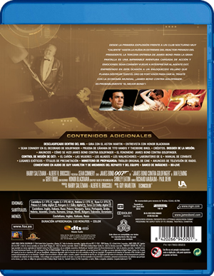 carátula trasera de James Bond 03: James Bond Contra Goldfinger