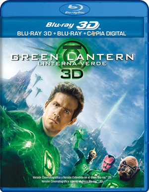 carátula frontal de Green Lantern (Linterna Verde) Blu-ray 3D