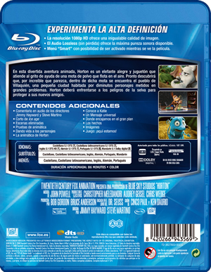 carátula trasera de Horton