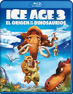 carátula frontal de Ice Age 3: El origen de los dinosaurios + DVD + Copia digital