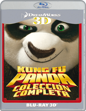 carátula frontal de Pack Kung Fu Panda 1 + 2 Blu-ray 3D.