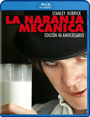 carátula frontal de La naranja mecnica + DVD + copia digital