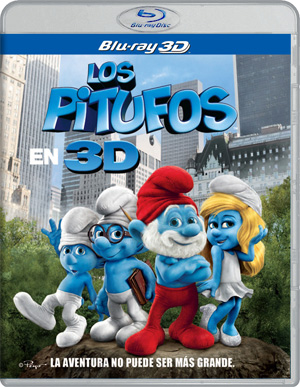 carátula frontal de Los Pitufos Blu-ray 3D