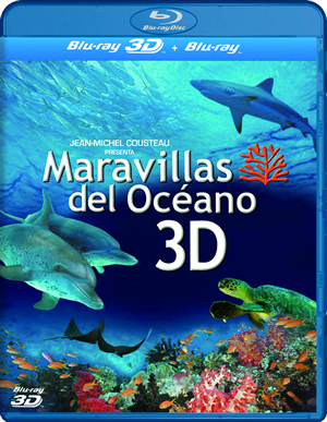 carátula frontal de Maravillas del ocano 3D + 2D