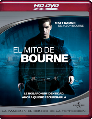 carátula frontal de El mito de Bourne