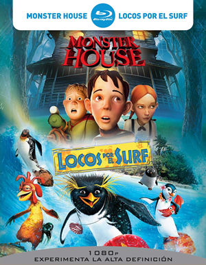 carátula frontal de Pack Monster House + Locos por el Surf