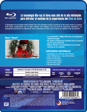 carátula trasera de La profeca (2006)