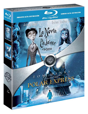 carátula frontal de Pack La novia cadver + Polar Express