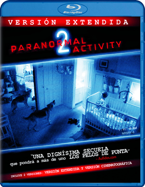 carátula frontal de Paranormal Activity 2