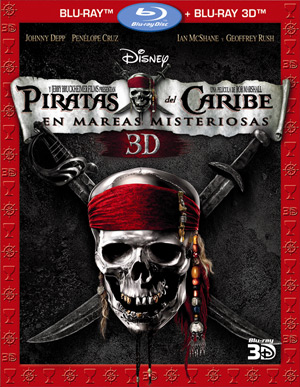 carátula frontal de Piratas del Caribe 4: En mareas misteriosas 3D