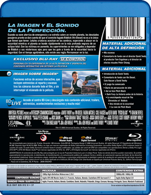 carátula trasera de Las Crnicas de Riddick: Pitch Black