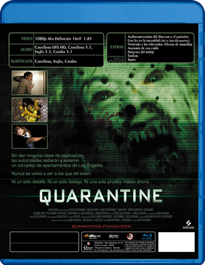 carátula trasera de Quarantine