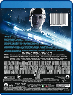 carátula trasera de Star Trek