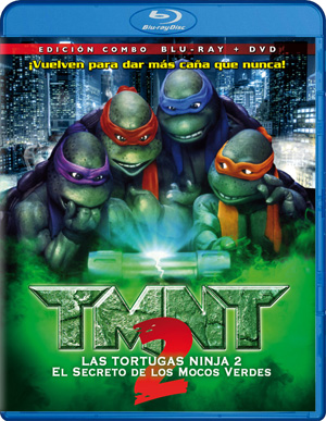 carátula frontal de Las Tortugas Ninja II: el secreto de los mocos verdes