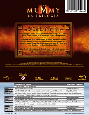 carátula trasera de Triloga La Momia (The Mummy)